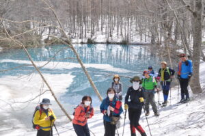 4月24日（土）「早春スノーシュー　ヒミツの巨木と沼めぐり」を開催しました。