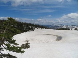 5/14　三日月の水面