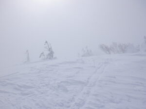 2/23冬山巡視「茶臼岳Ⅱ」強風