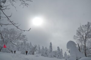 2/20冬山巡視「八幡平Ⅰ」強風