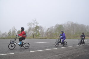 ５月20日「e-bike」で国立公園を走ろう＆自然観察　　「後生掛の森コース」を開催しました。