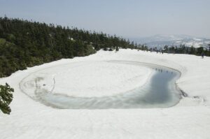 5/17　陽気で雪解けすすむ