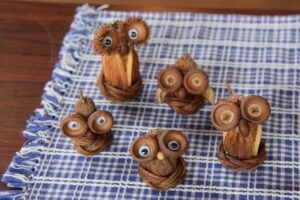 １０月１日「森の和みの福朗（ふくろう）作り」開催しました