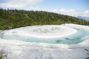 5/25　夕方の鏡沼